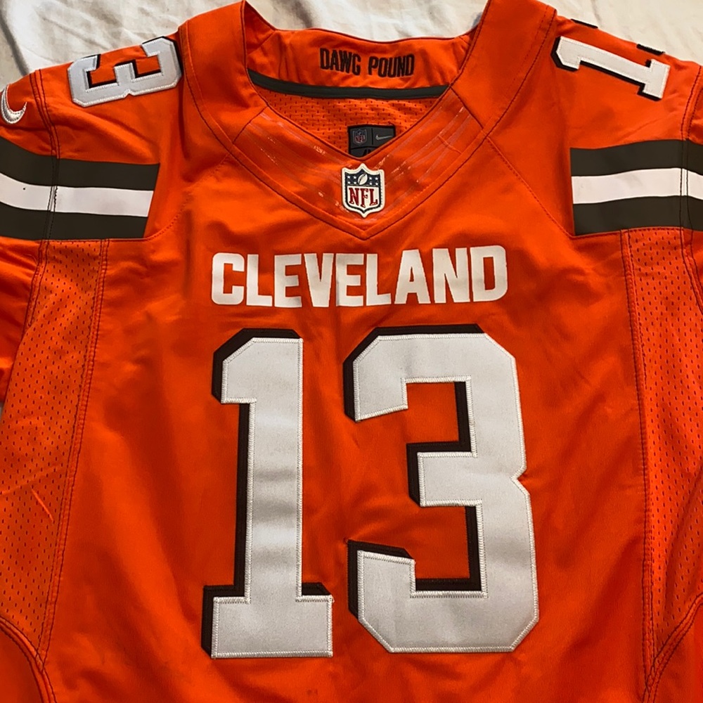 Cleveland Browns Odell Beckham Jr NFL Nike Jersey Orange
